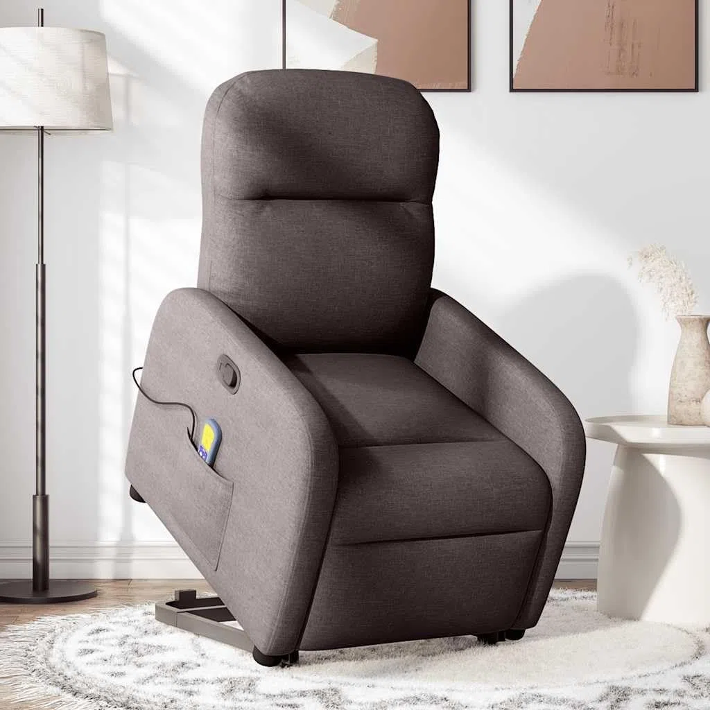 Eléctrico reclinable para Mayores Marrón 66x88x95 cm
